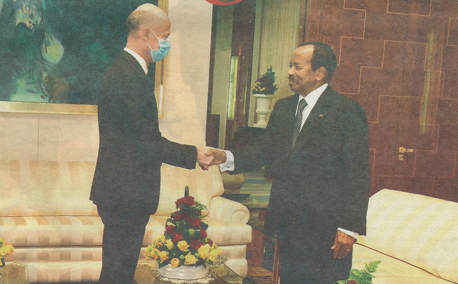 Cameroun - France : L’Ambassadeur de France au Cameroun, Christophe GUILHOU, en audience chez le Président de la République Paul BIYA